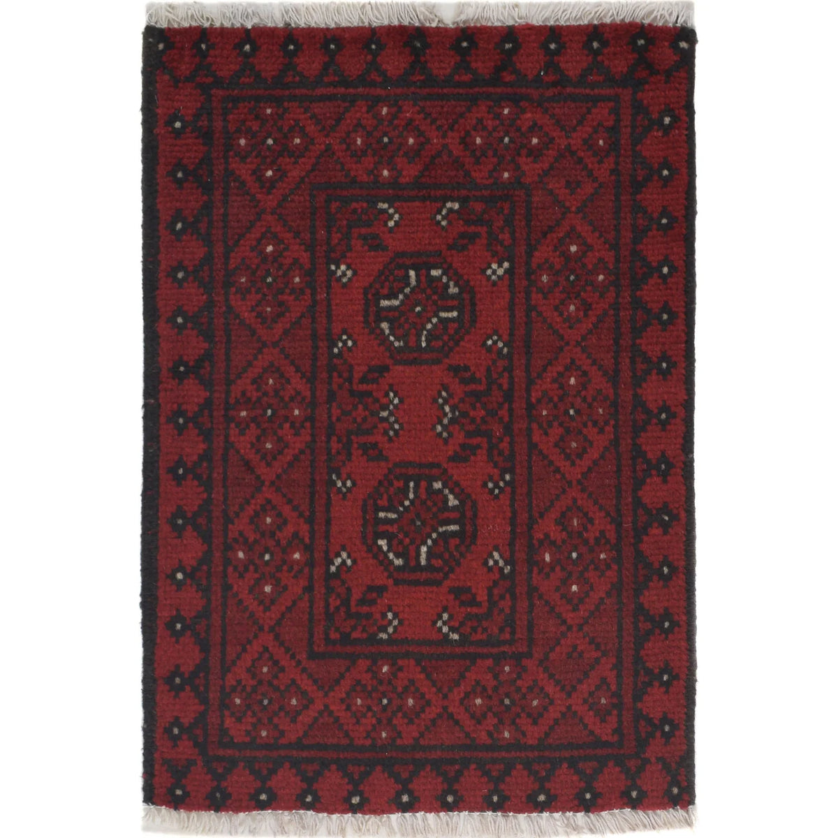 Claret Medallion Doormat | 1' 6" x 2' 2" ft (46 x 66 cm) | Ref: Y21619