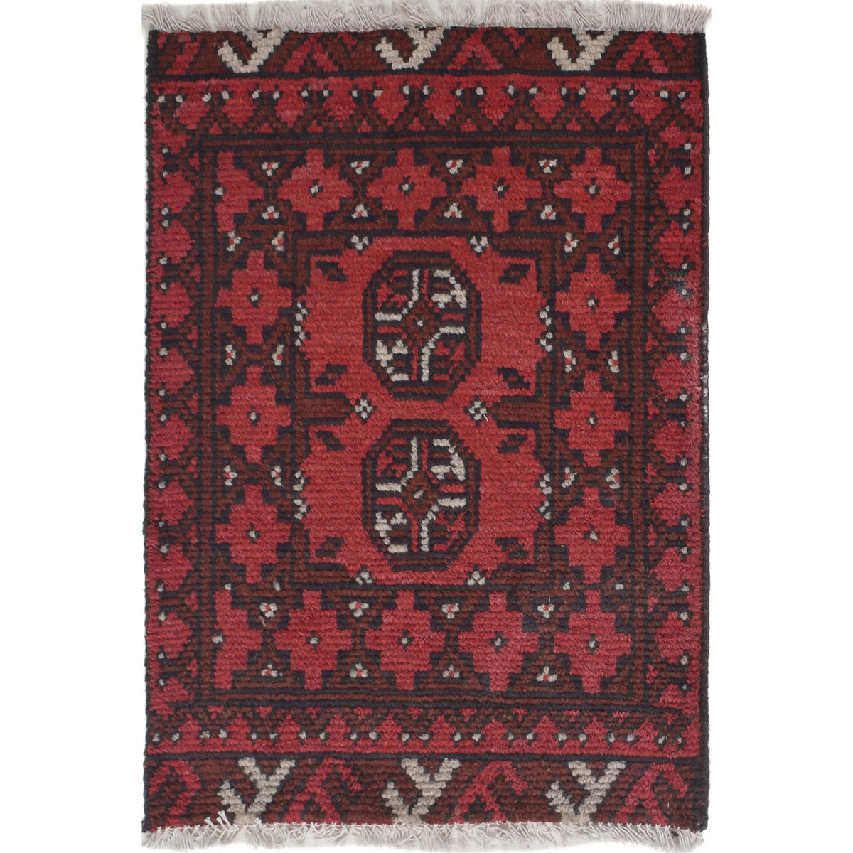 Scarlet Medallion Doormat | 1' 7" x 2' 2" ft (47 x 66 cm) | Ref: Y21644