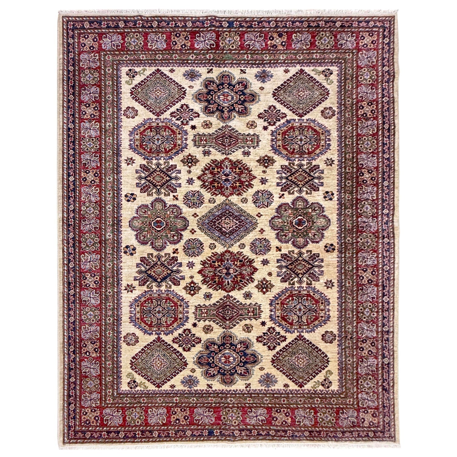 Canterbury Medallion Wool Rug | 5' 9" x 7' 8" ft (174 x 233 cm) | Ref: Y39589