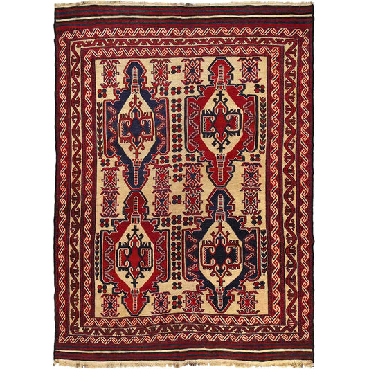 Belvoir Court Flatweave Kilim | 6'7" × 9'2" ft | Ref: 2672