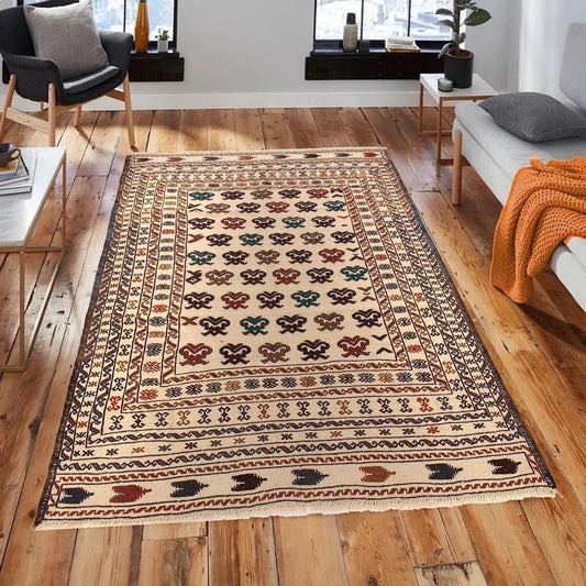 Westbridge Manor Kilim | 4'5" × 5'11" ft | Ref: 2356