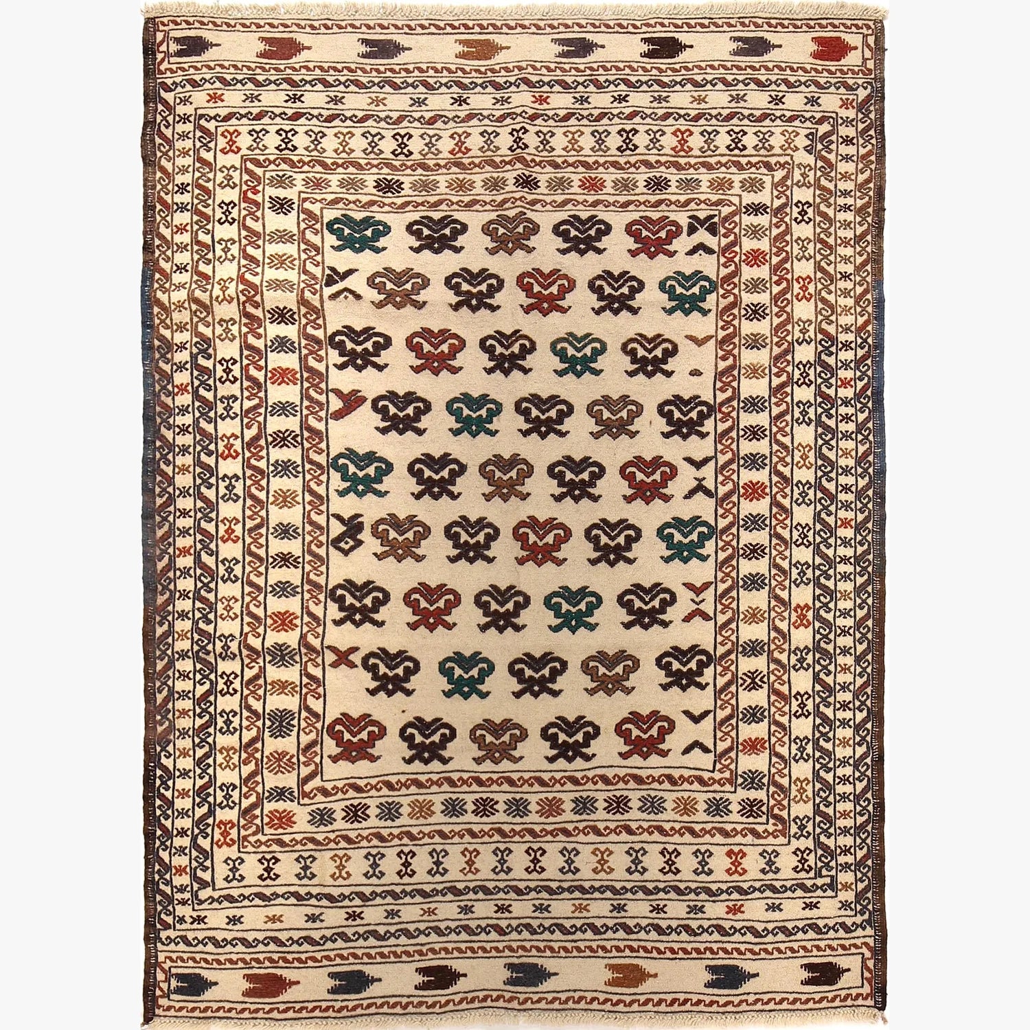 Westbridge Manor Kilim | 4'5" × 5'11" ft | Ref: 2356
