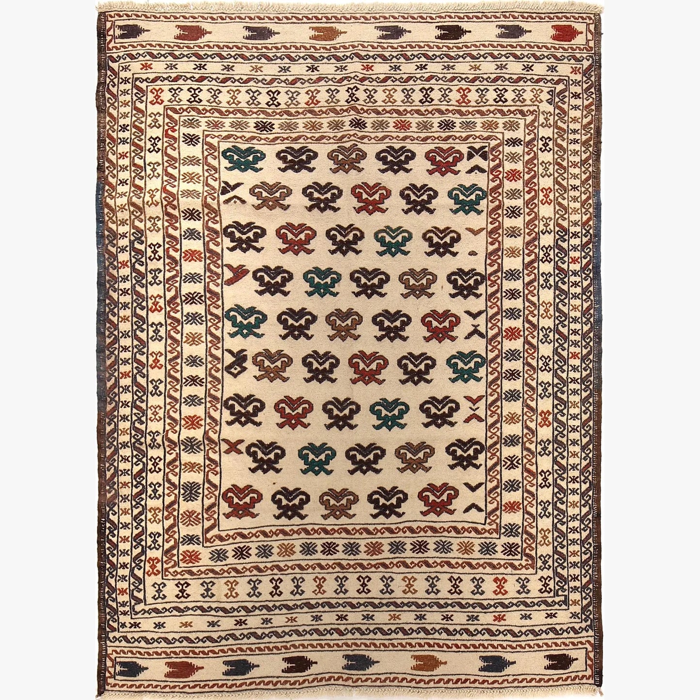 Westbridge Manor Kilim | 4'5" × 5'11" ft | Ref: 2356