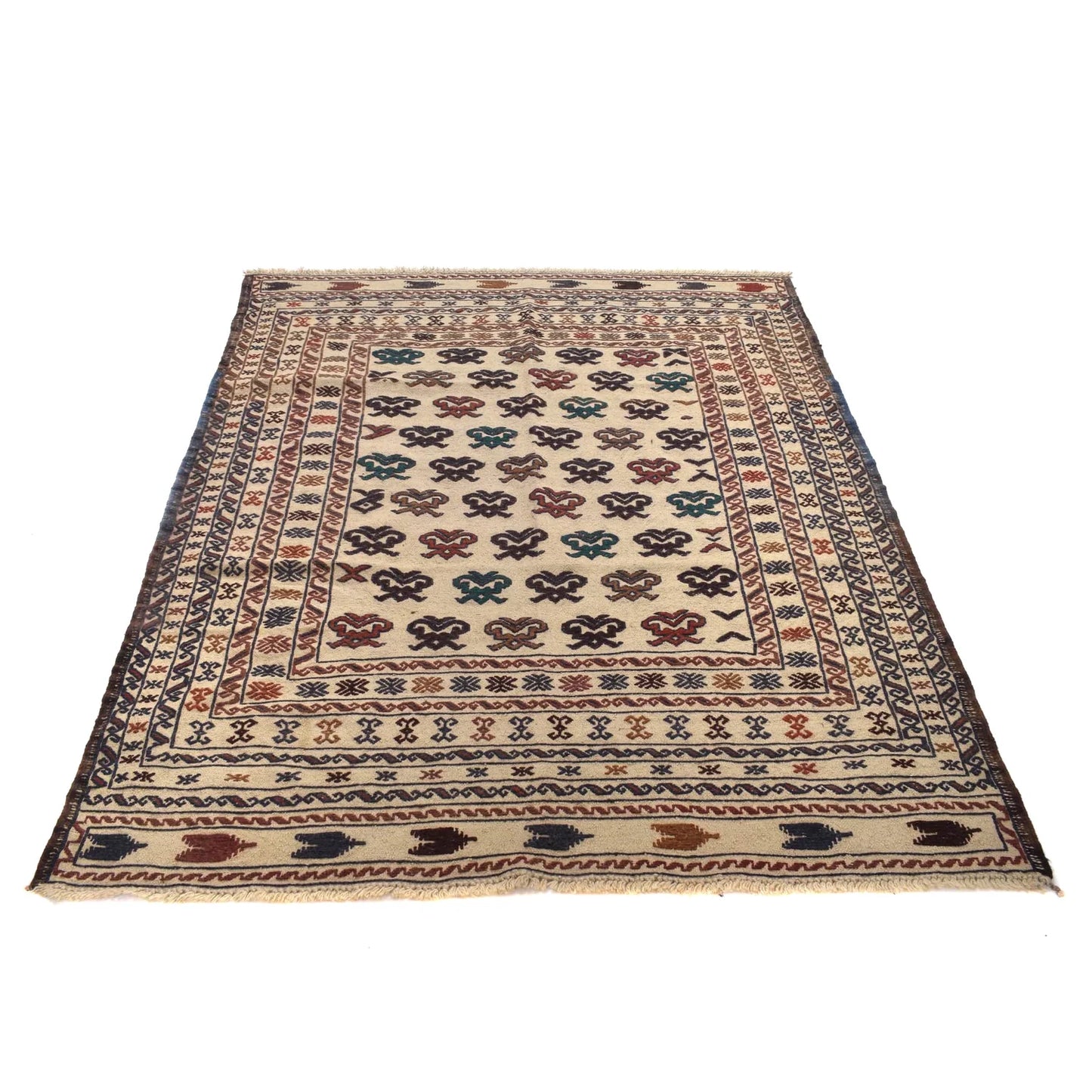 Westbridge Manor Kilim | 4'5" × 5'11" ft | Ref: 2356