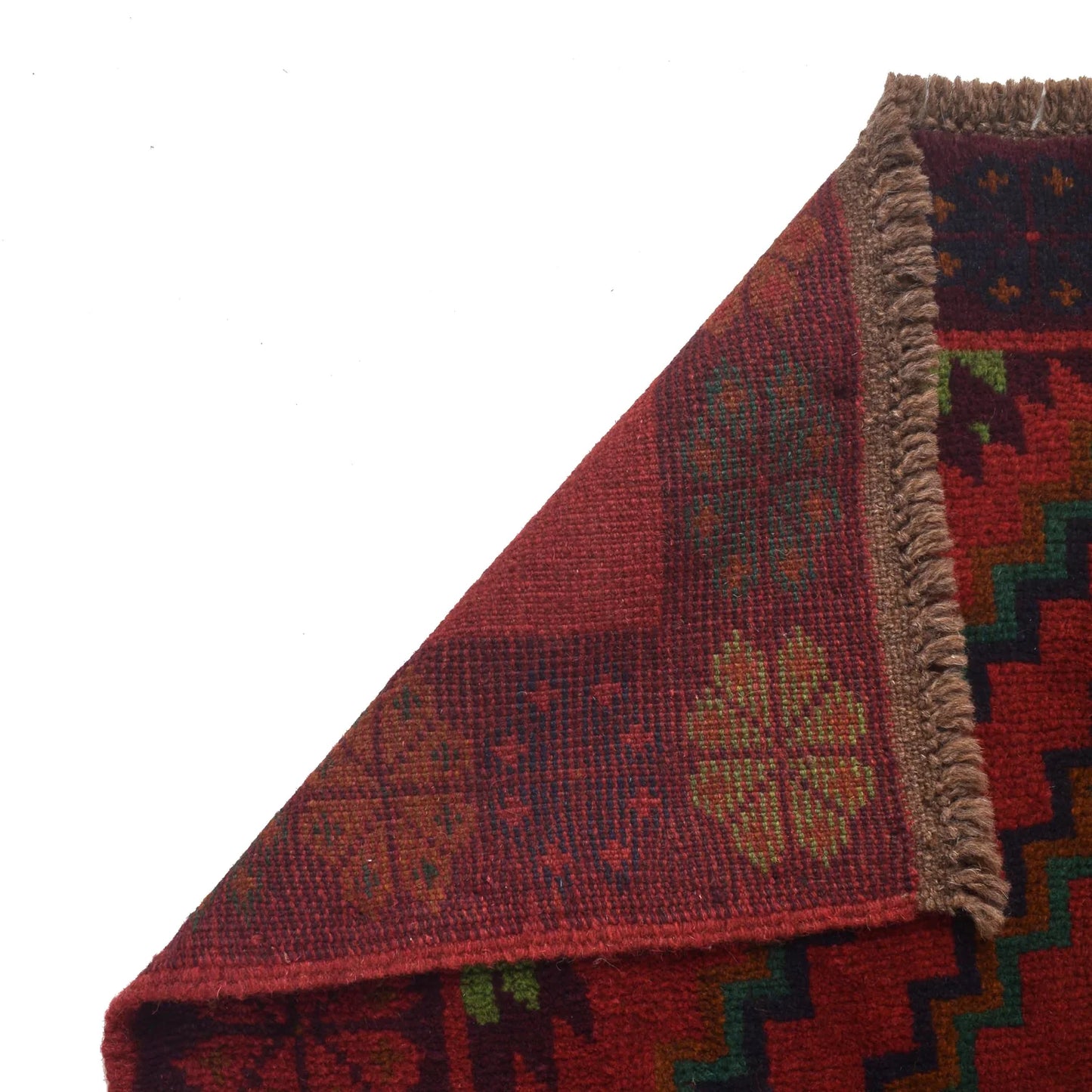 Red Color Baluchi Carpet 4' 2" x 6' 8" (ft) - No. G29162