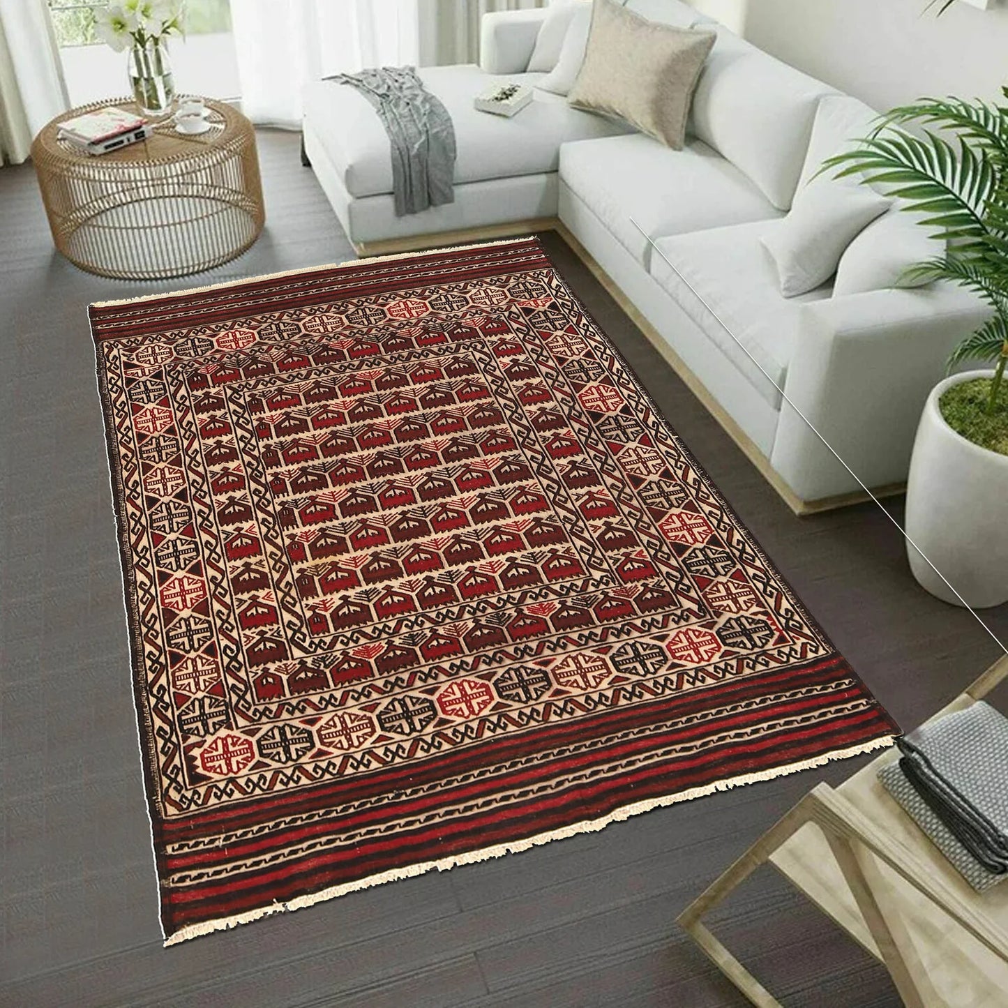 Hawthorne Court Kilim | 4'1" × 5'9" ft | Ref: B19997