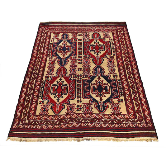 Belvoir Court Flatweave Kilim | 6'7" × 9'2" ft | Ref: 2672