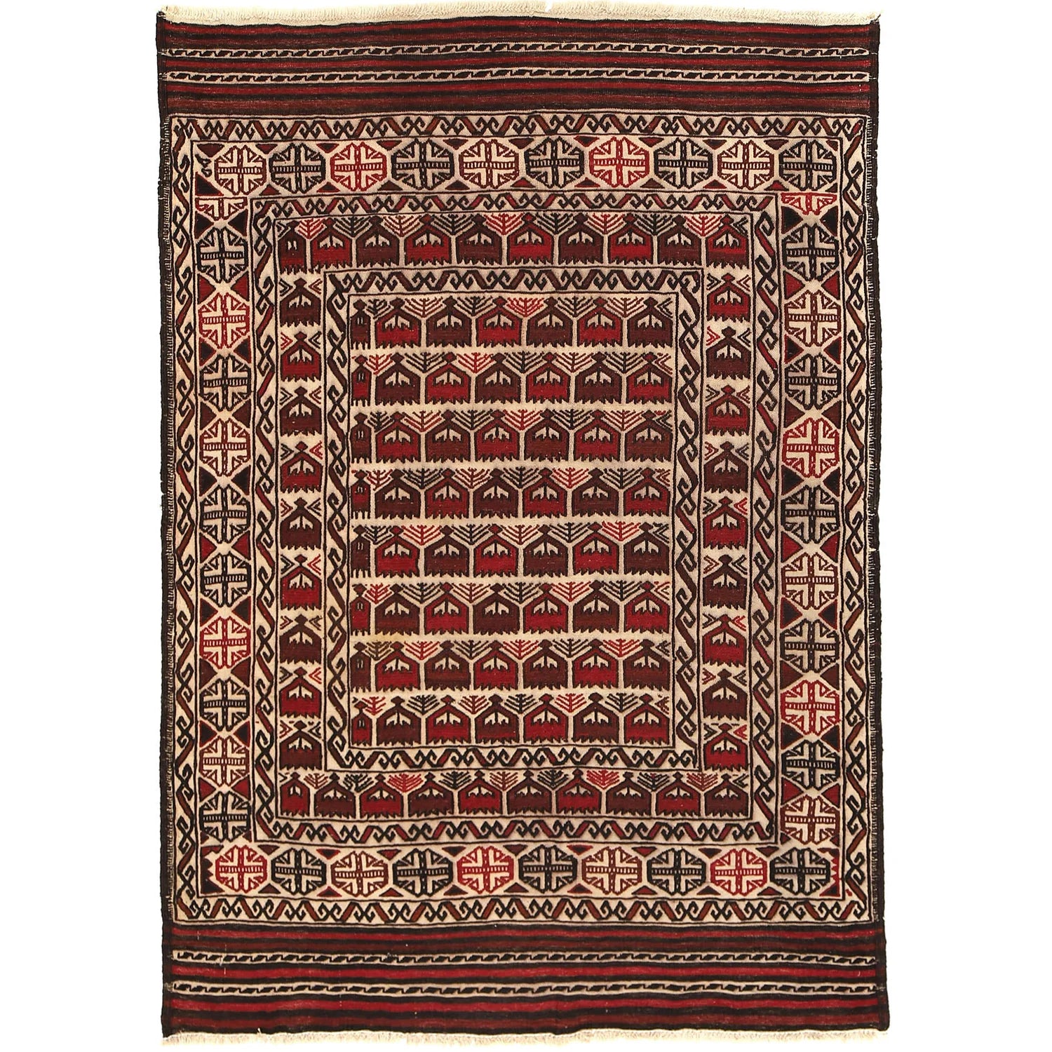Hawthorne Court Kilim | 4'1" × 5'9" ft | Ref: B19997