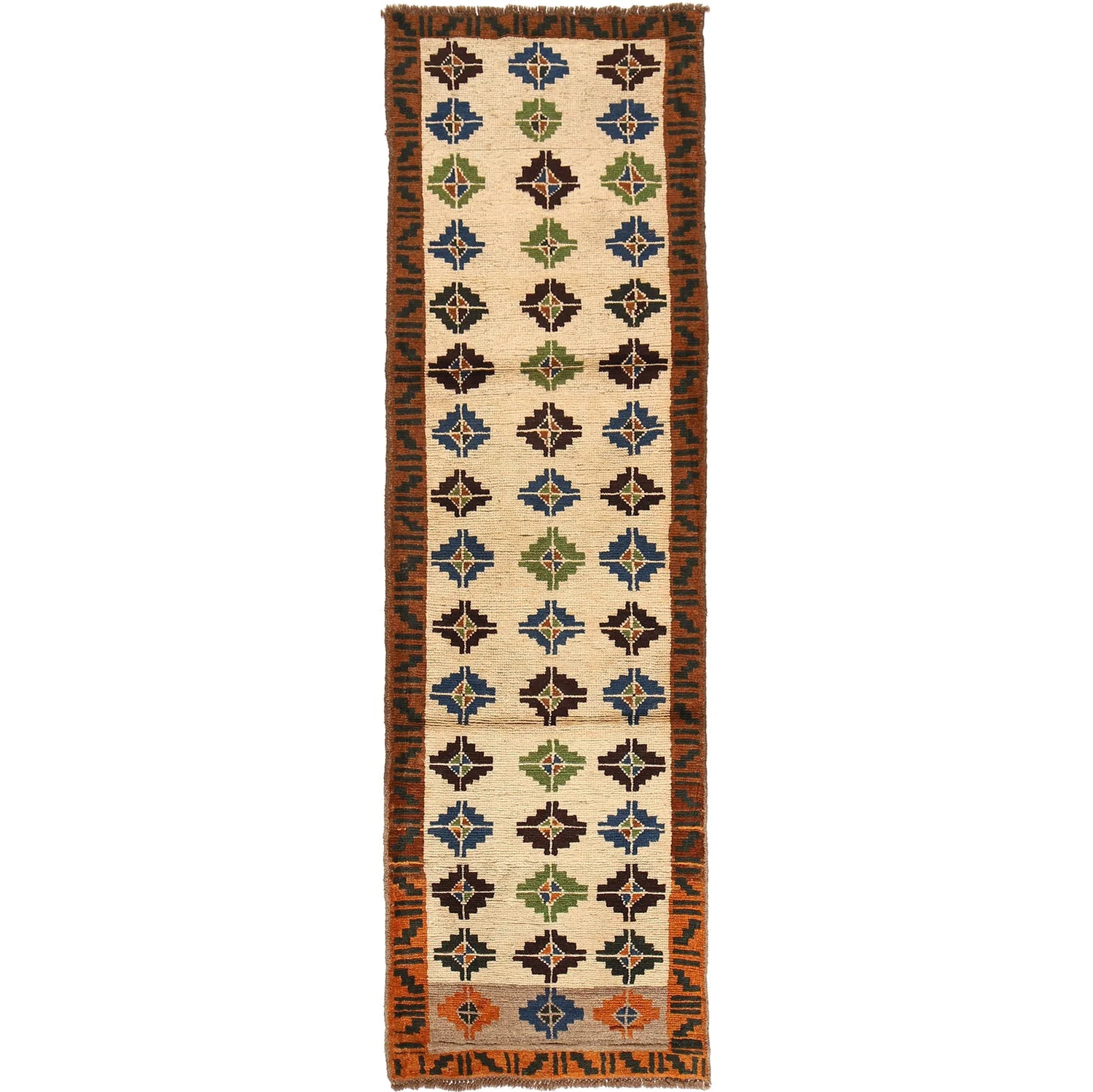 Hand Knotted Baluchi Runner 2' 5 x 9' 5 (ft) - No. B19302