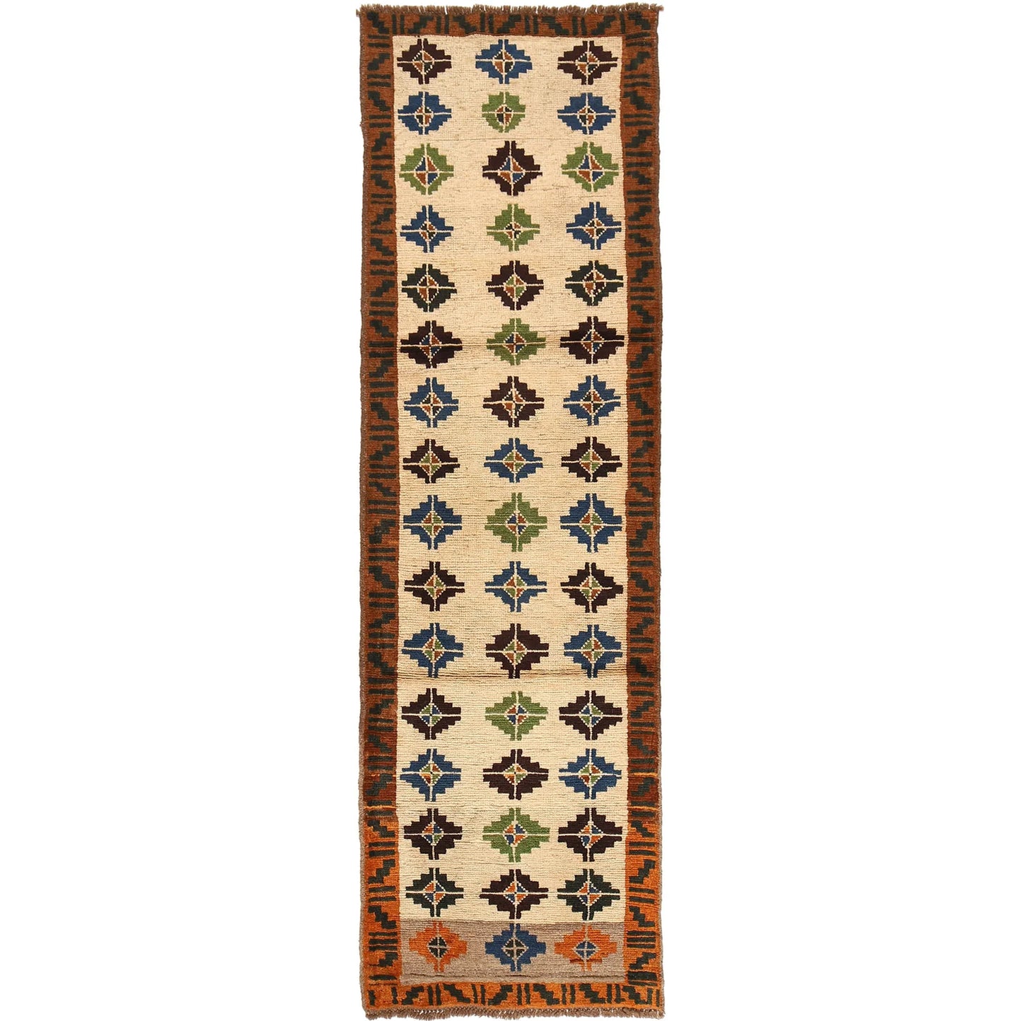 Hand Knotted Baluchi Runner 2' 5 x 9' 5 (ft) - No. B19302