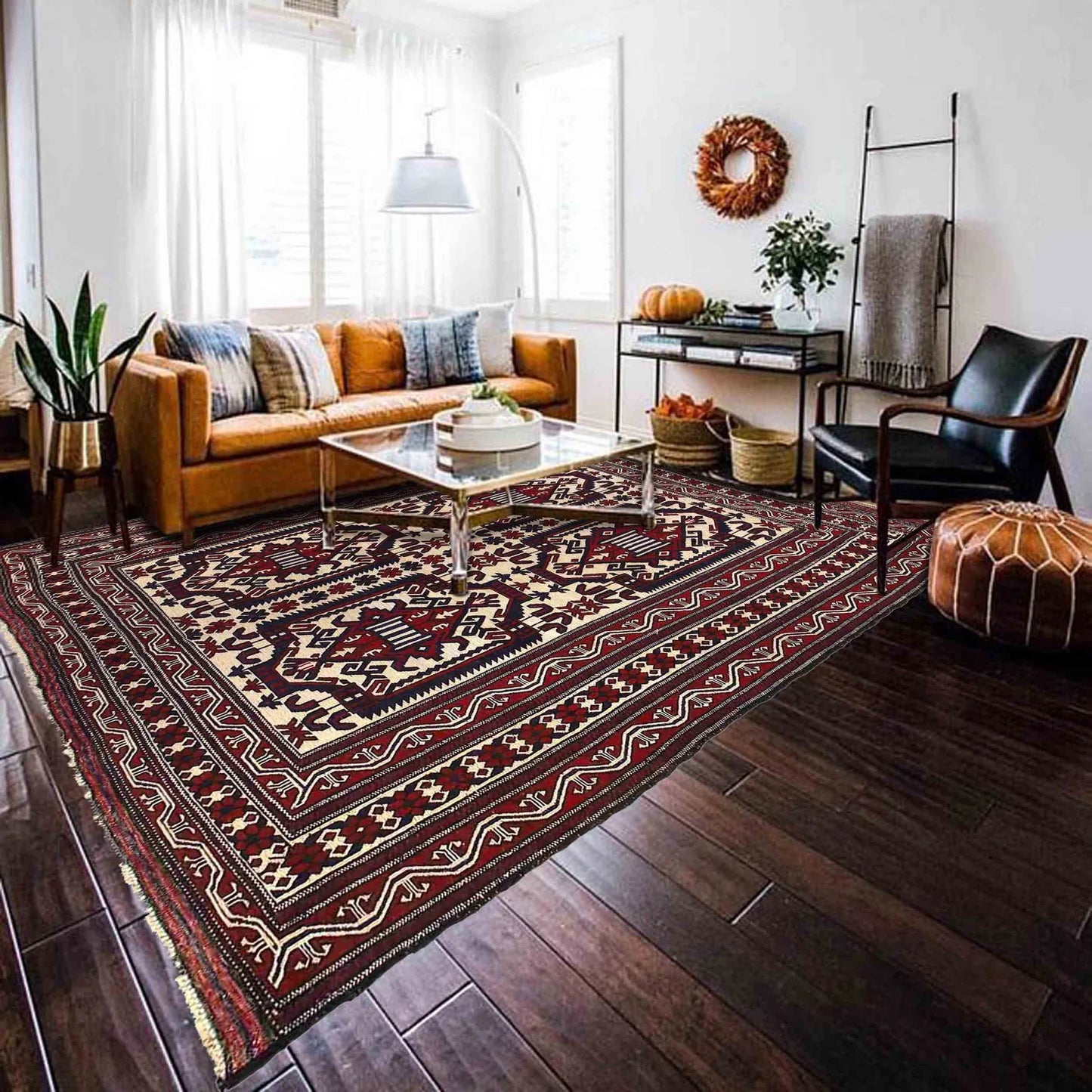 Windsmere Hall Flatweave Kilim | 6'11" × 9'6" ft | Ref: 2947