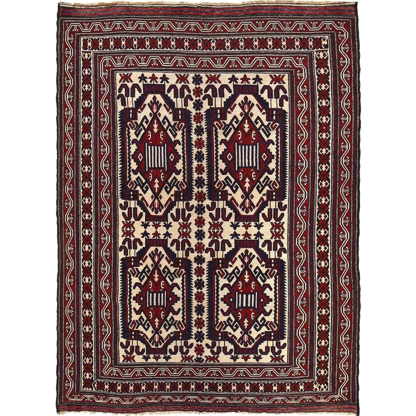 Windsmere Hall Flatweave Kilim | 6'11" × 9'6" ft | Ref: 2947