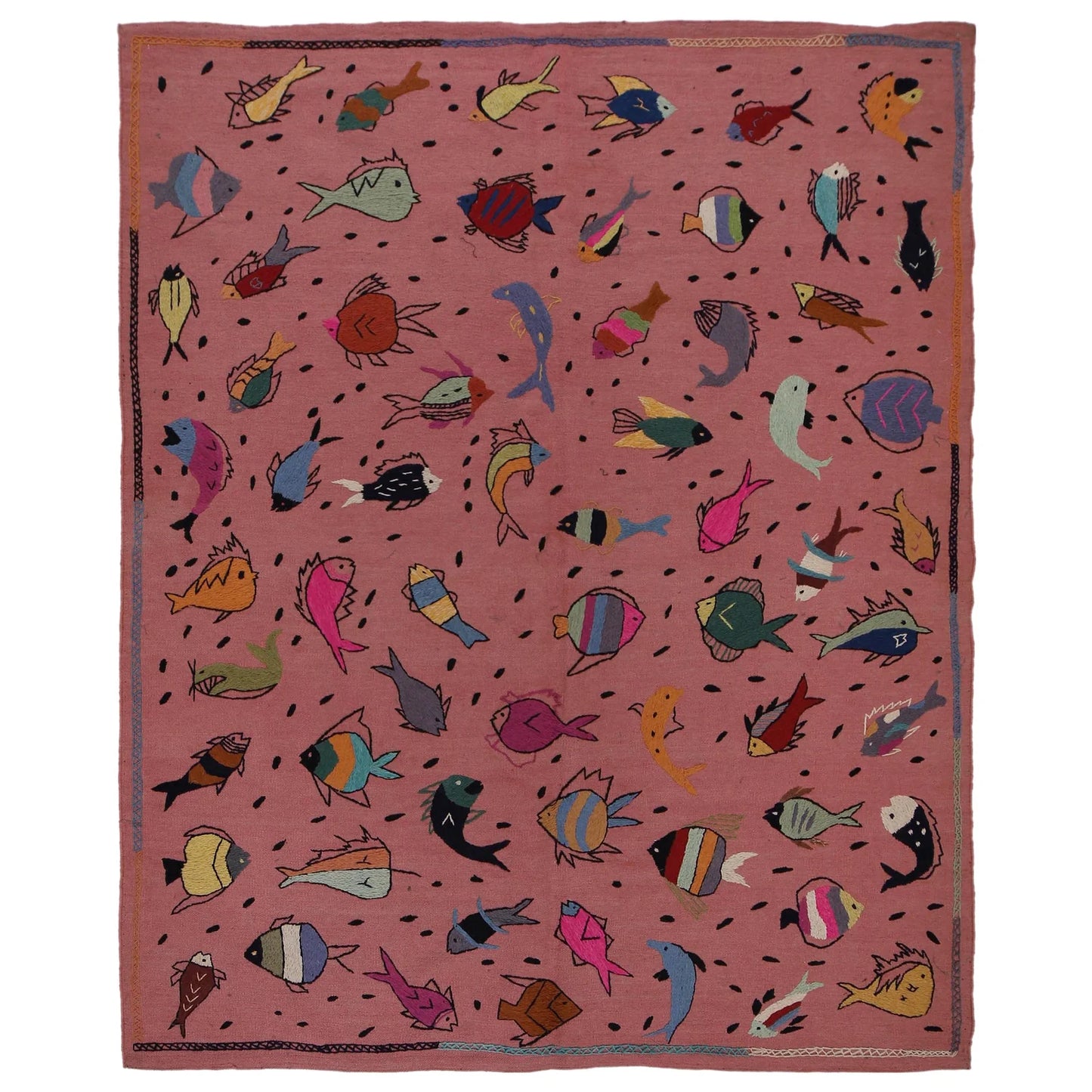 Elmstone Embroidered Rug | 6'2" × 7'11" ft (189 × 242 cm) | Ref: B32077