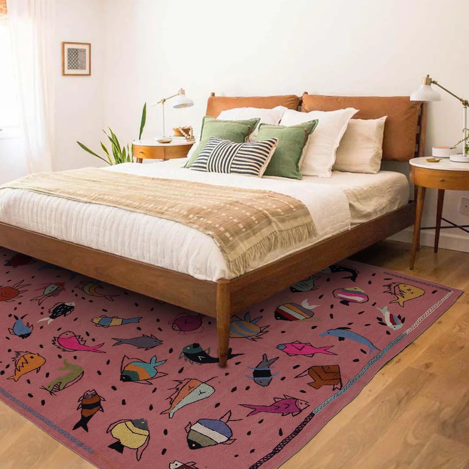 Elmstone Embroidered Rug | 6'2" × 7'11" ft (189 × 242 cm) | Ref: B32077