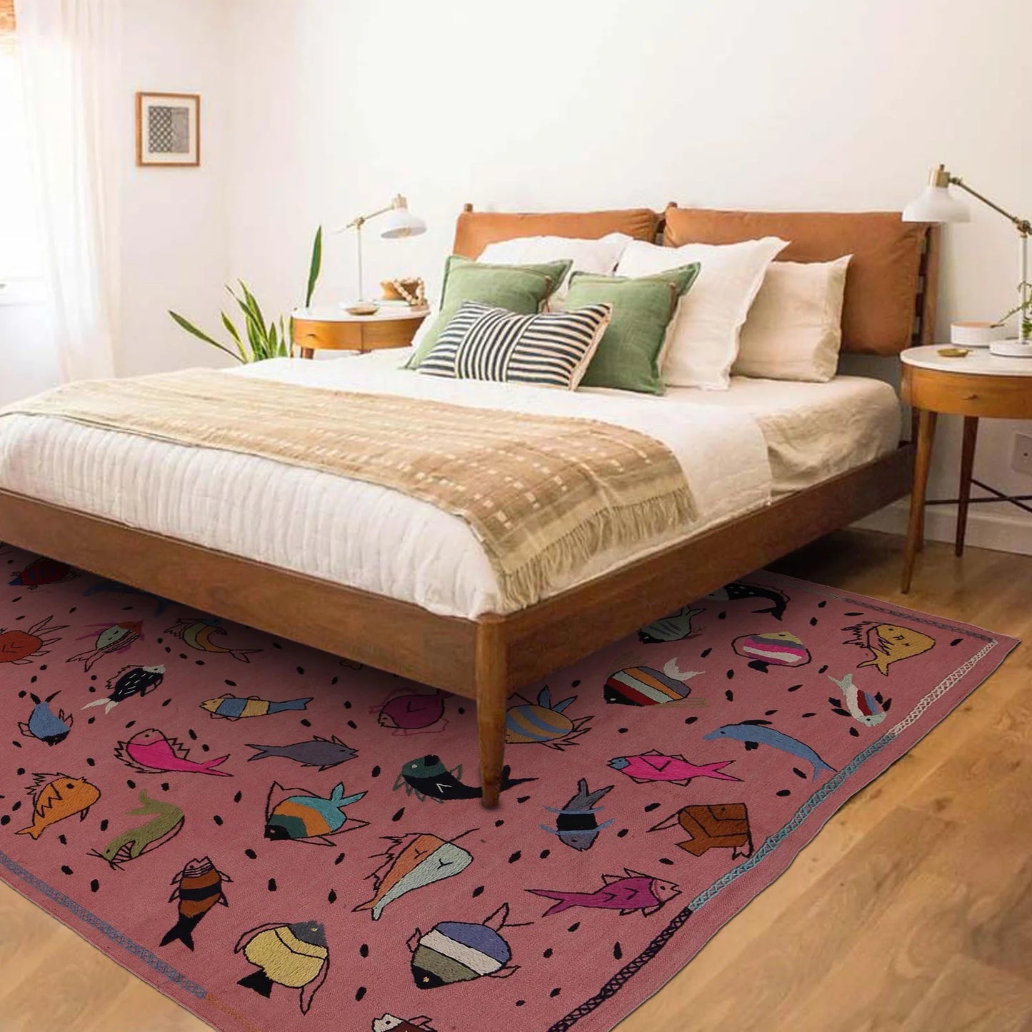 Elmstone Embroidered Rug | 6'2" × 7'11" ft (189 × 242 cm) | Ref: B32077