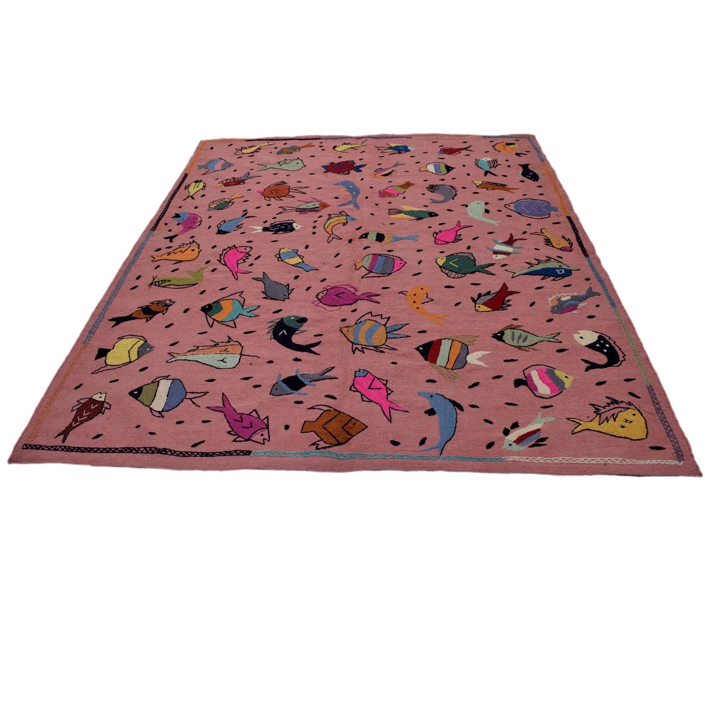 Elmstone Embroidered Rug | 6'2" × 7'11" ft (189 × 242 cm) | Ref: B32077