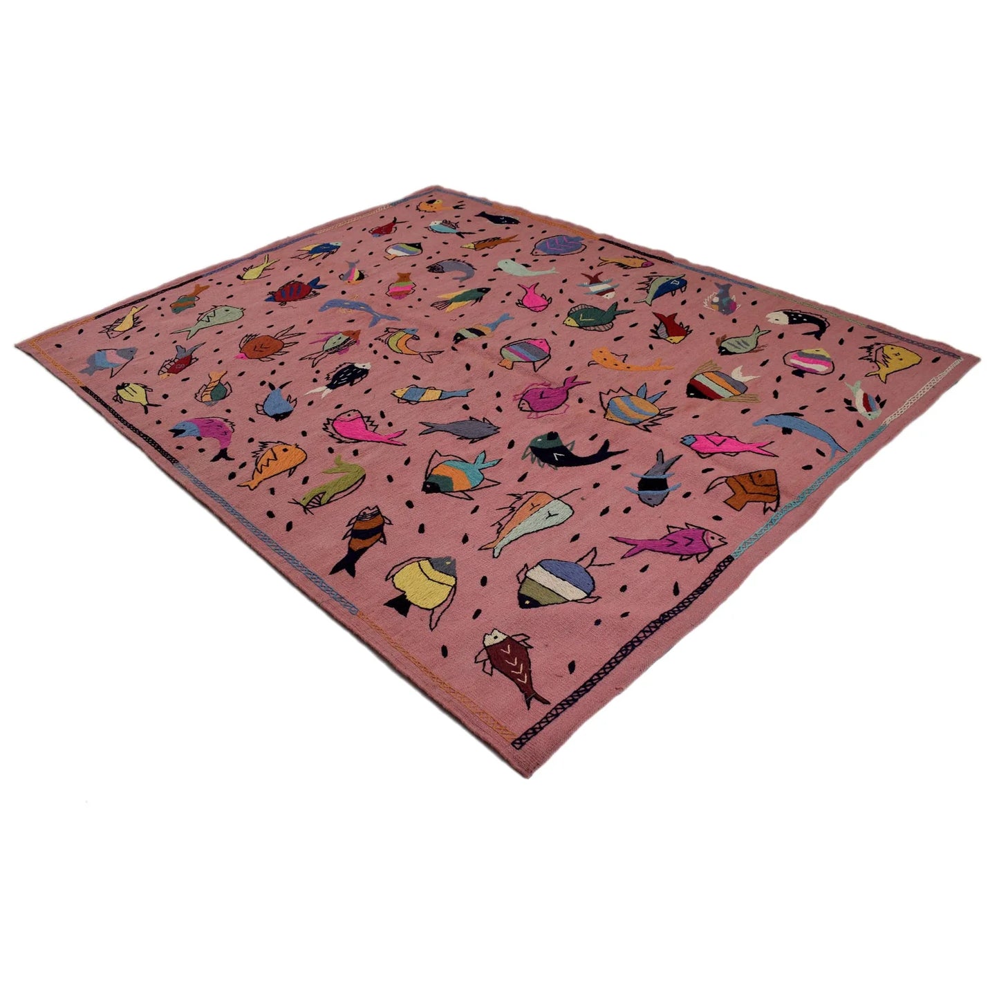 Elmstone Embroidered Rug | 6'2" × 7'11" ft (189 × 242 cm) | Ref: B32077