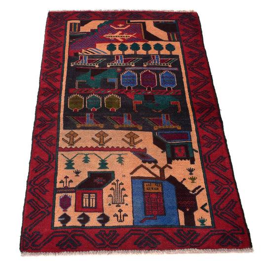 Bloomsbury Figural | 2'8" × 4'1" ft | Ref: 10255