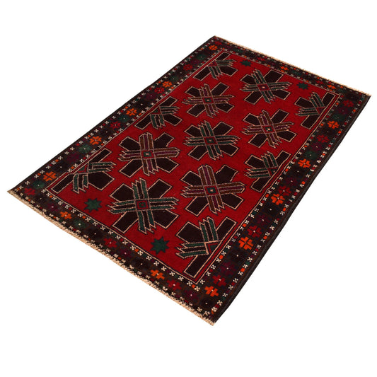 Baluch Small Size Rug 3' 0 x 4' 5 (ft) - No. 10249