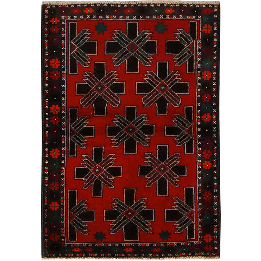 Baluch Small Size Rug 3' 0 x 4' 5 (ft) - No. 10249